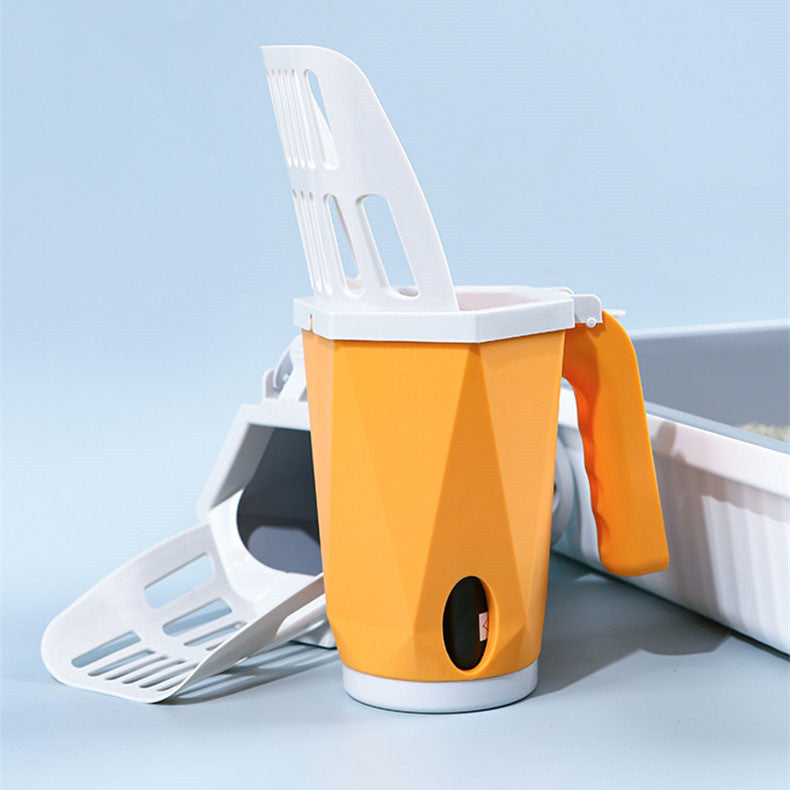 The TidyScoop Pro: Sifts and stores waste for quick, hygienic cleanup.
