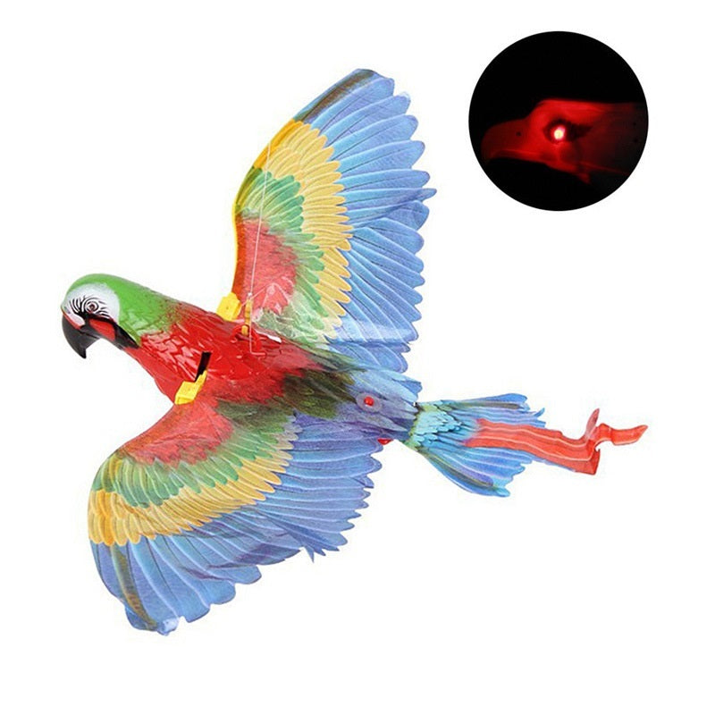 Predator's Plume Interactive Bird Toy – Ceiling Rotating Play Bird