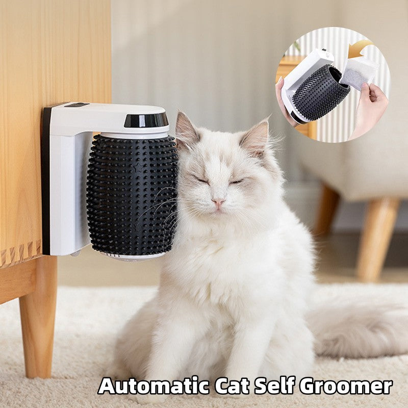 Purrfect Corner – Smart Wall-Mounted Cat Massage Brush