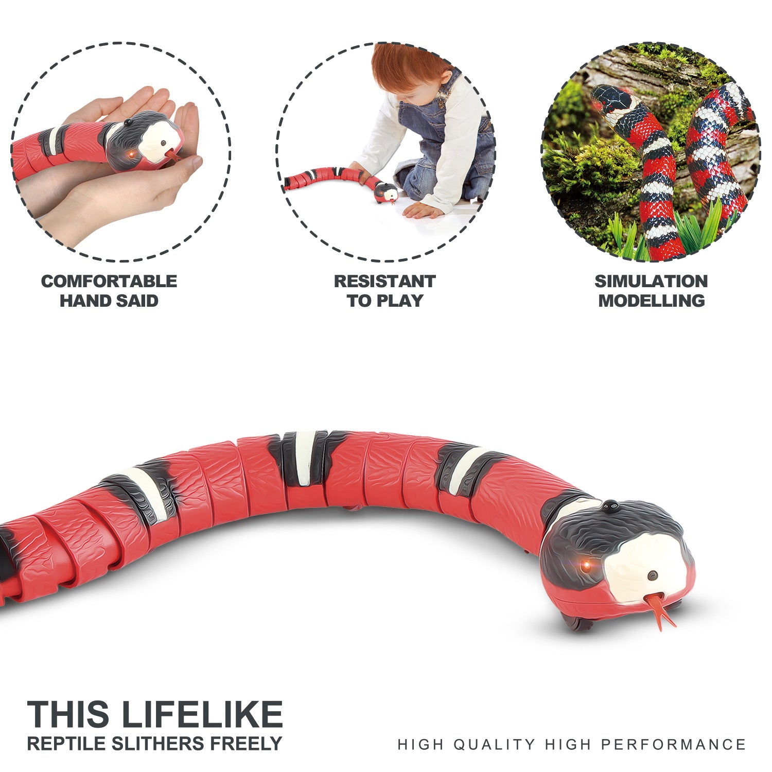 Wander Snake – Smart Induction Snake Toy for Cats (USB Rechargeable)