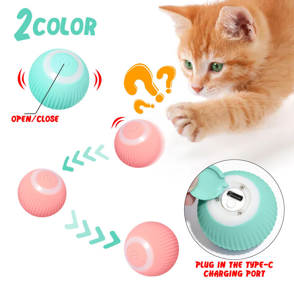 The Purrfect Pounce: A smart ball that keeps cats active and engaged.