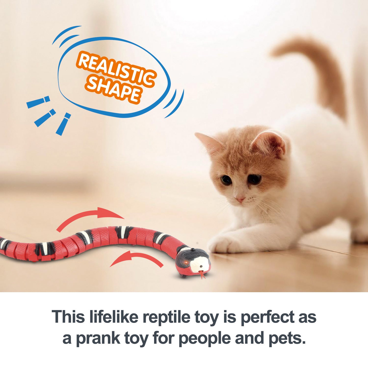 Wander Snake – Smart Induction Snake Toy for Cats (USB Rechargeable)